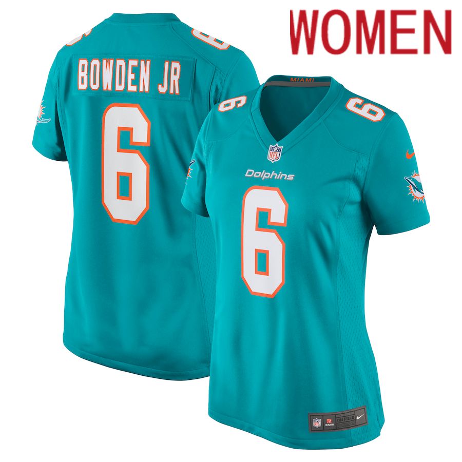 Women Miami Dolphins #6 Lynn Bowden Jr. Nike Green Game NFL Jersey->women nfl jersey->Women Jersey